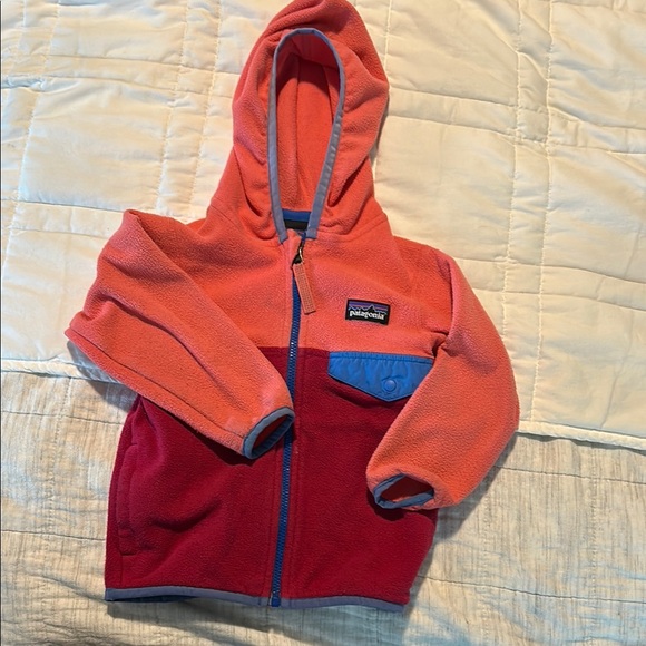 Patagonia Other - Patagonia Kids' Orange and Red Fleece Jacket